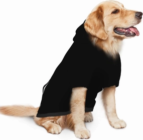 Pet Dog & Cat Hoodie, Basic Pet Clothes Hoodie Sweater with Hat, Color Black Pet Hoodie, Multi-Color Soft and Warm Cute Casual Hoodie Sweatshirt for Medium Large Dogs, XXL