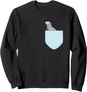 Pocket Bird Parrot Lover Exotic Birds Bird Watching Gift Sweatshirt