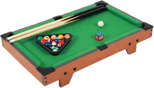 Pool Table Set for Kids Mini Tabletop Billiards for Family Adults Boys Girls