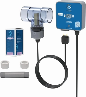 Pool Ionizer by ClearBlue Ionizer - Self-Cleaning, Inline Copper Ionizer for Above Ground Pools - Works in All Sun Conditions - Nothing Floating - Installs in 20 Minutes with No Gluing