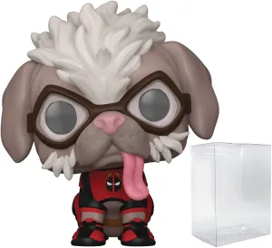 POP Marvel: Deadpool & Wolverine Movie - Dogpool Funko Vinyl Figure (Bundled with Compatible Box Protector Case), Multicolor, 3.75 inches