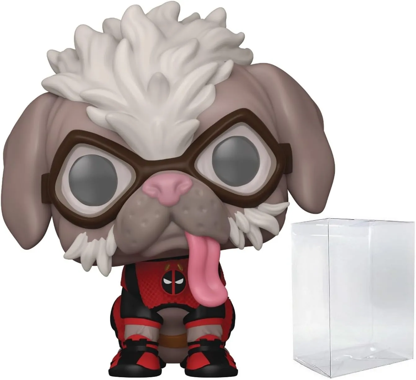 POP Marvel: Deadpool & Wolverine Movie - Dogpool Funko Vinyl Figure (Bundled with Compatible Box Protector Case), Multicolor, 3.75 inches