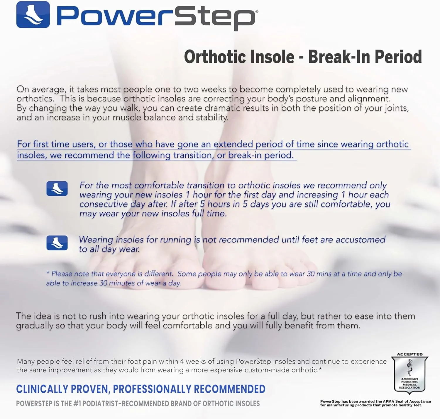 PowerStep Pinnacle Plus Ball of Foot Pain Relief Orthotics - Shoe Inserts for Metatarsalgia, Arch Support & Morton's Neuroma Pain Relief - Made in USA Insoles with Metatarsal Pad (M 8-8.5, F 10-10.5)