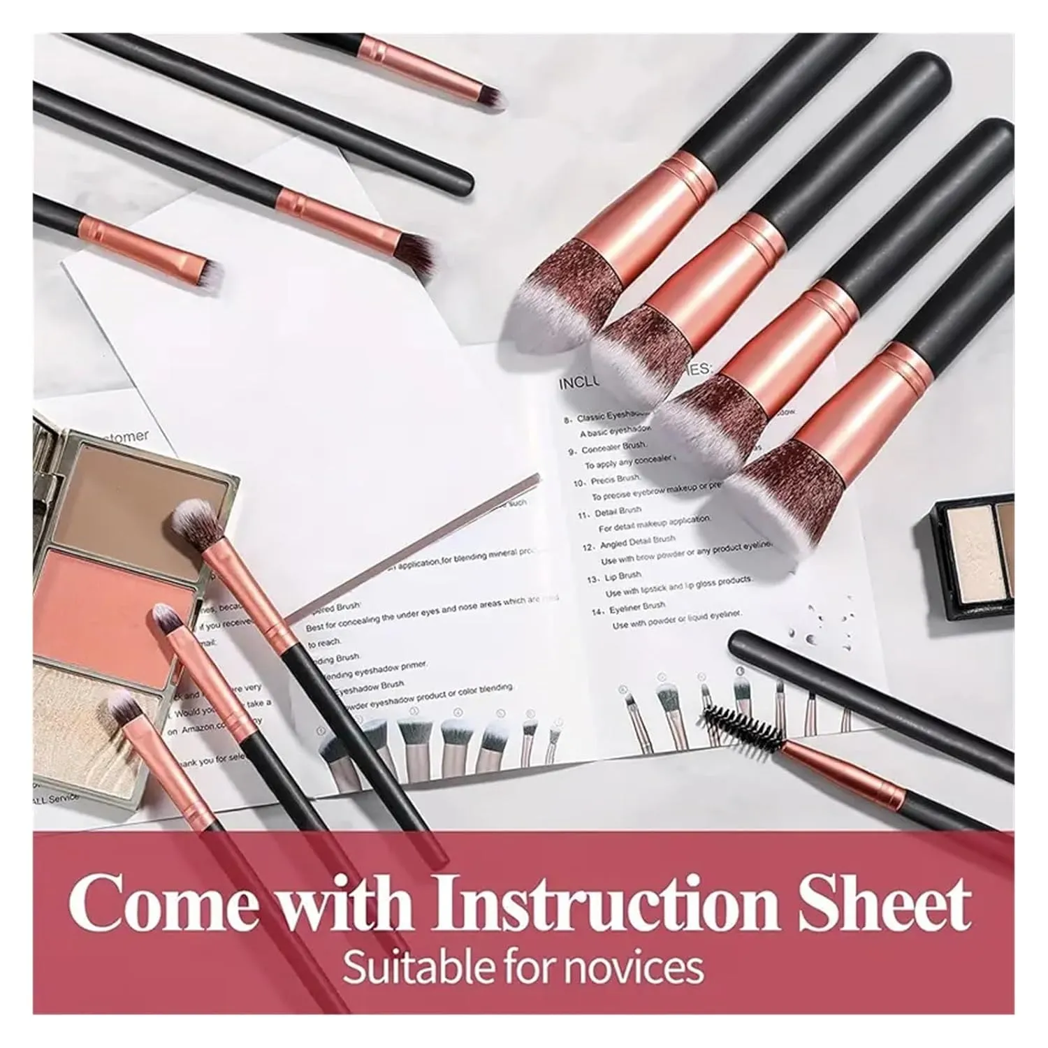 Professional 3/14/16Pcs Makeup Brushes Set Soft Fluffy Eye Shadow Foundation Concealer Blending Blush Brushes Women Beauty Tools(Yellow)