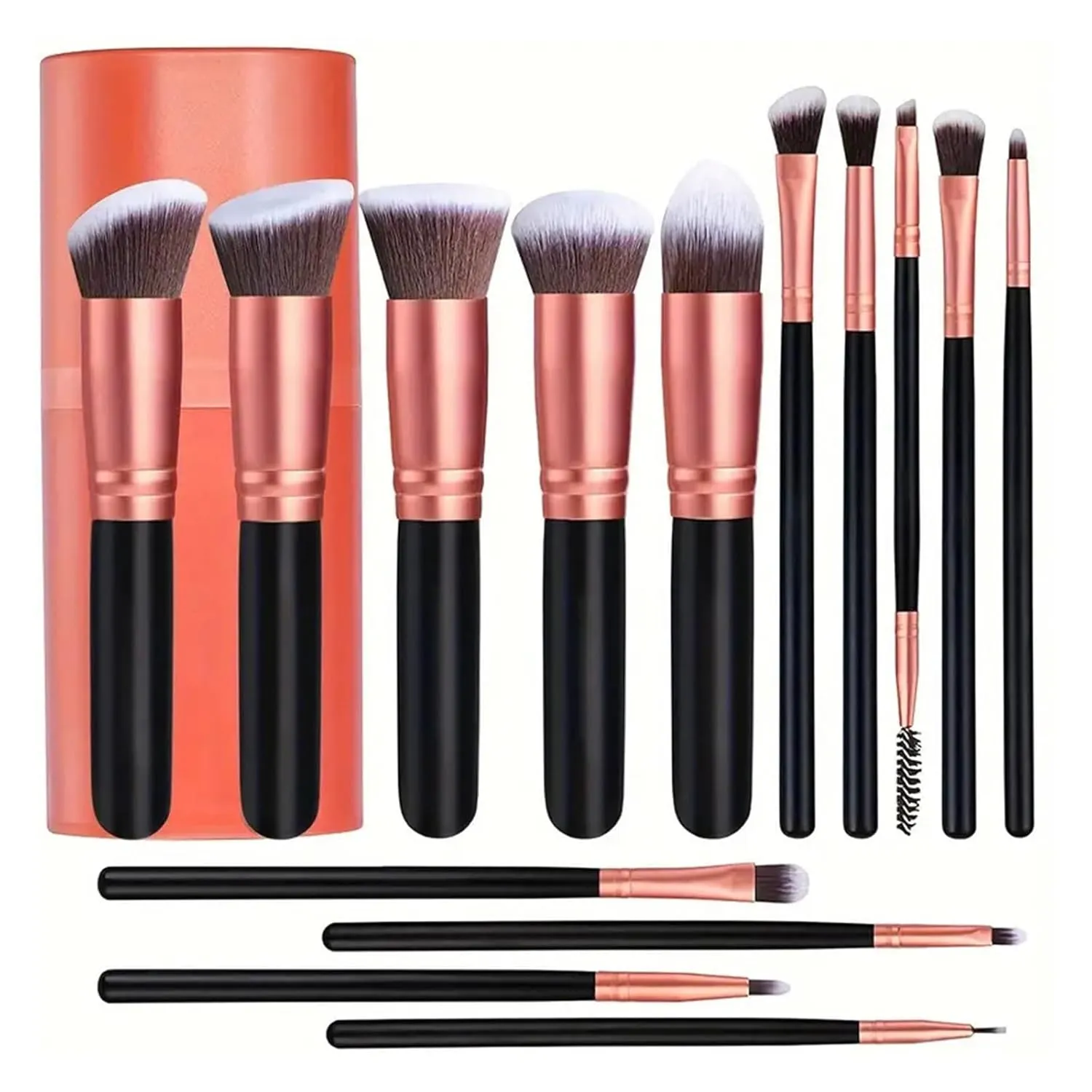 Professional 3/14/16Pcs Makeup Brushes Set Soft Fluffy Eye Shadow Foundation Concealer Blending Blush Brushes Women Beauty Tools(Yellow)