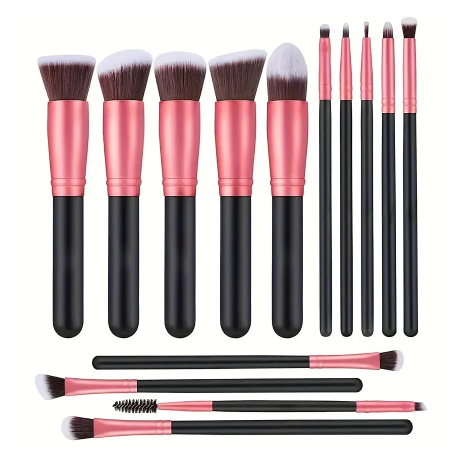 Professional 3/14/16Pcs Makeup Brushes Set Soft Fluffy Eye Shadow Foundation Concealer Blending Blush Brushes Women Beauty Tools(Yellow)