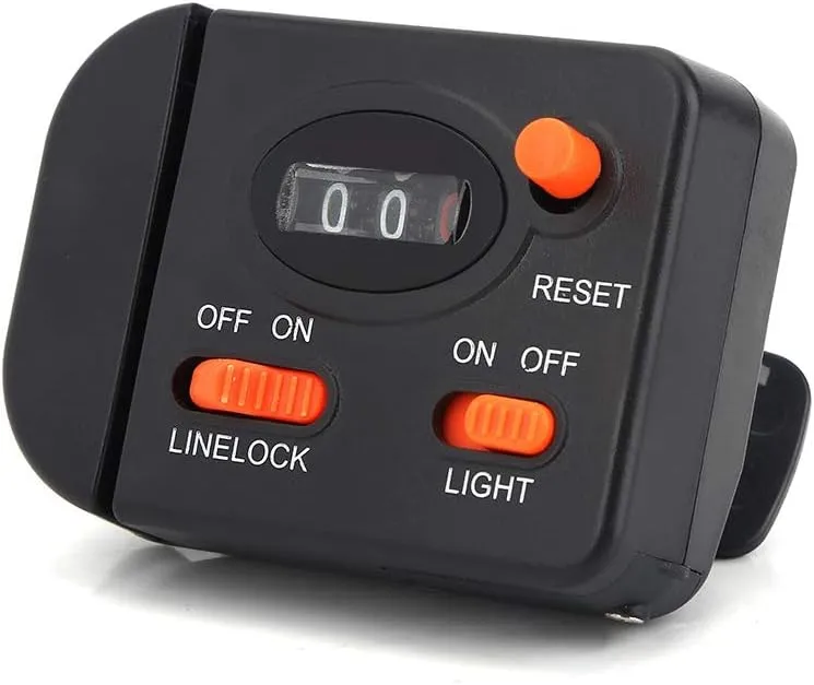 Professional Clip on Rod Fishing Line Counter Depth Finder Digital Diaplay 99m
