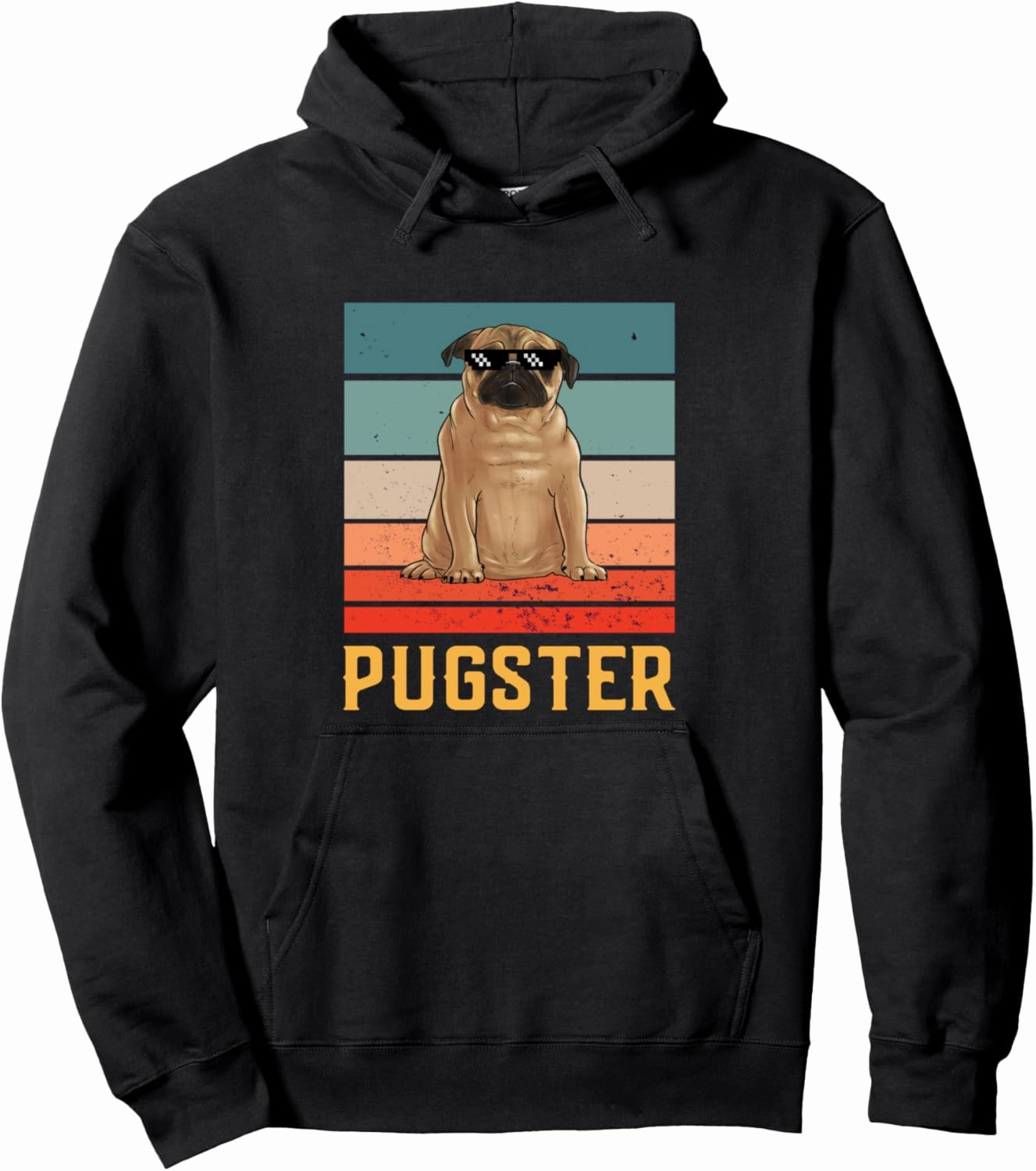 Pugster Funny Pug Lover Pugster Pullover Hoodie