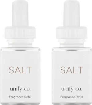Pura & Unify Co. Home Scent Refill - Smart Home Air Diffuser Fragrance - Up to 120-Hours of Premium Fragrance per Refill - Clean & Safe Diffuser - Household Essential - 2 Pack, Salt