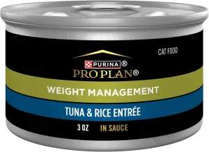 Purina Pro Plan Adult Weight Management Tuna and Rice Entree in Sauce Weight Control Cat Food