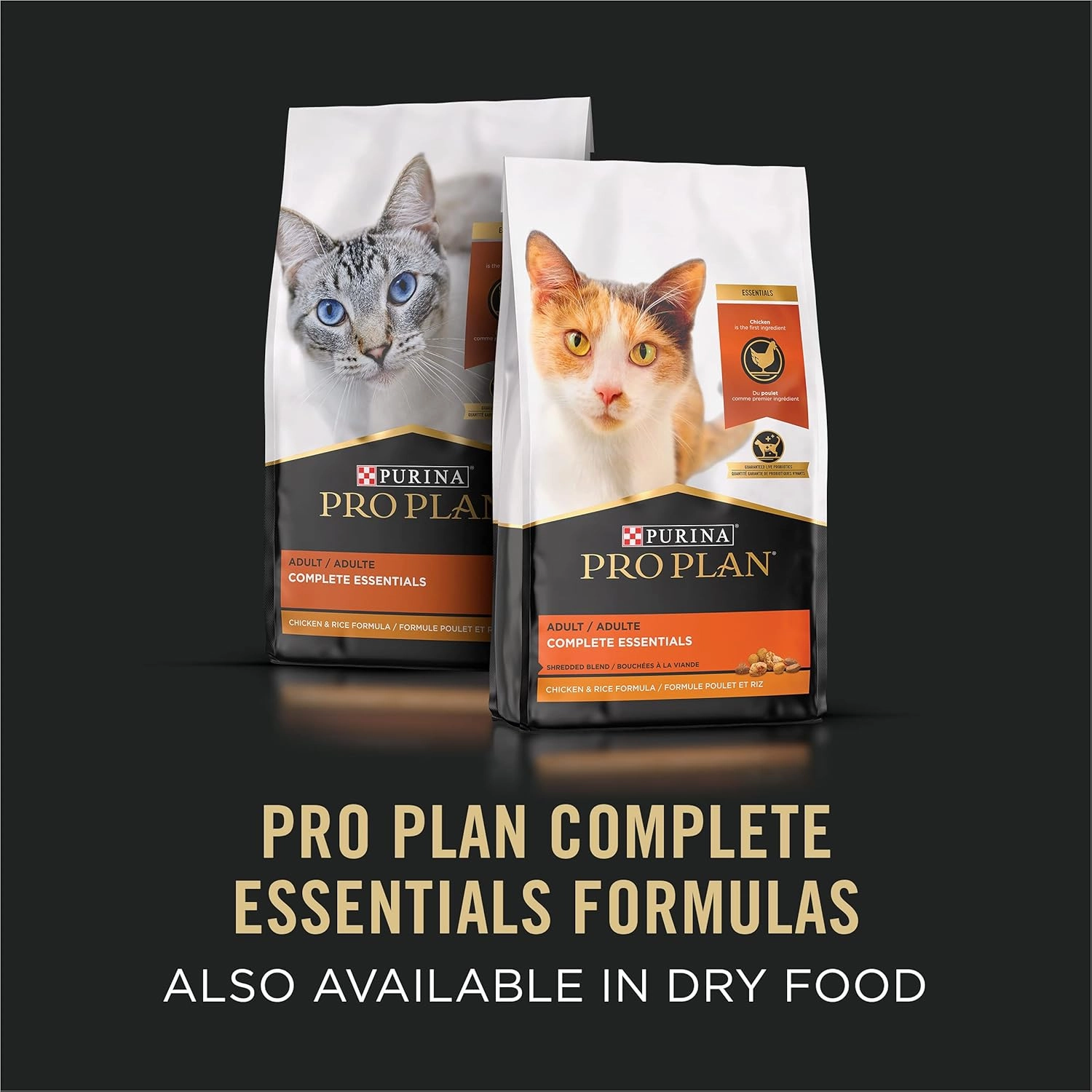 Purina Pro Plan Grain Free Wet Cat Food Pate, COMPLETE ESSENTIALS Beef & Carrots Entree Classic - (Pack of 24) 5.5 oz. Cans