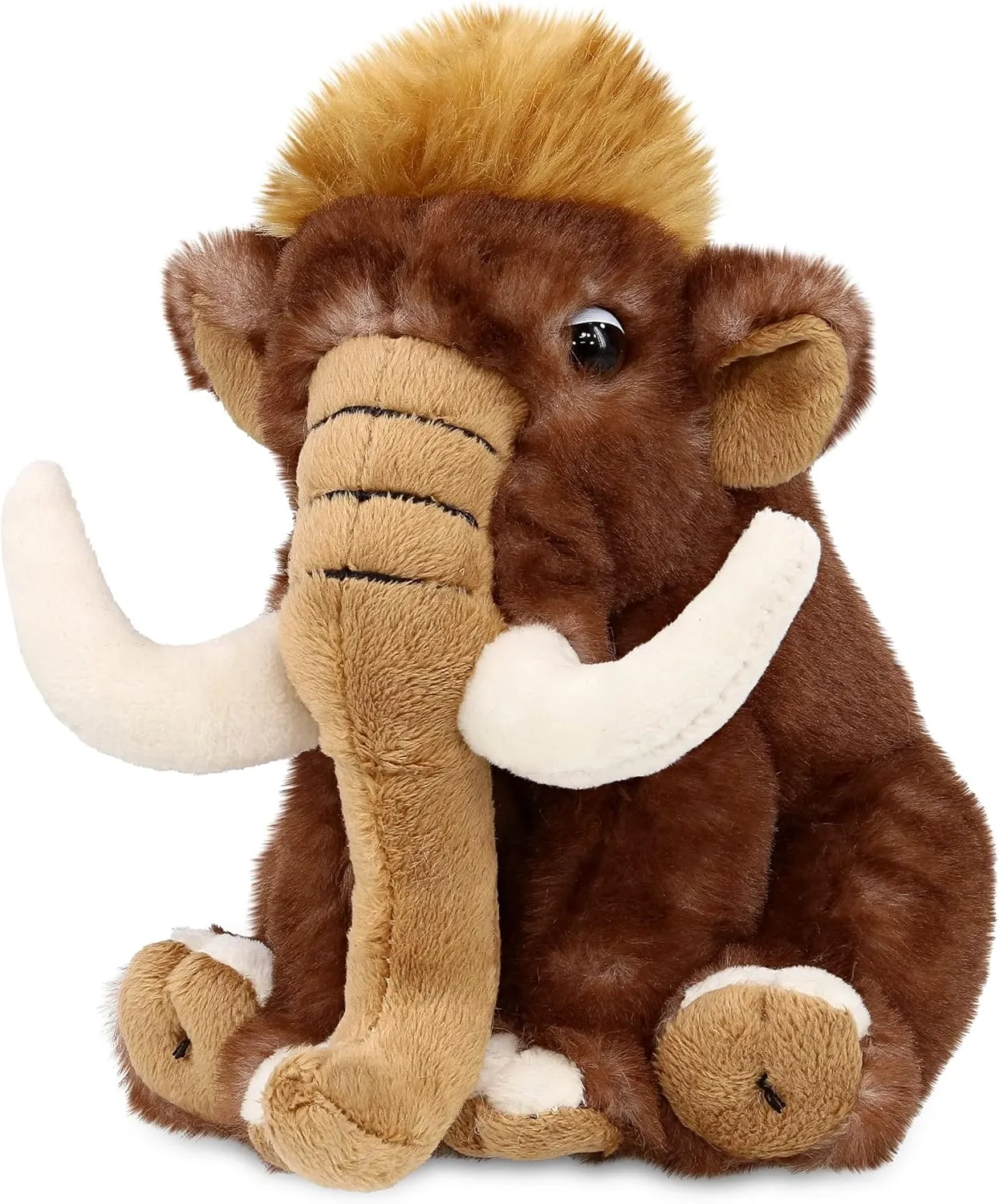 Puzzled DolliBu Wild Mammoth Small Super Soft Stuffed Animal, Cute Realistic Stuffed Animals for Girls. Boys and Adults Animal Gifts, Kids Dinosaur Nursery Decor for Newborn - 10 Inch