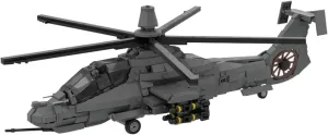 Rah-66 Comanche Building Blocks, Military Helicopter 1/35 Scale Model Building Toy, Ideal Display Present for Military Fans, Boys, Adults, Girls