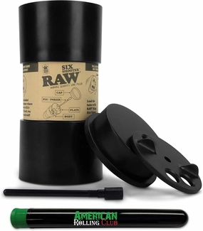 RAW Six Shooter | King Size | Loader/Filler for PreRolled Cones Includes Six ARC Saver Tubes
