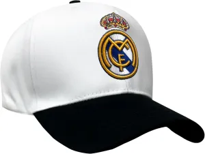 Real Madrid Adjustable Snapback Hat, Licensed R. Madrid Dad Cap. White