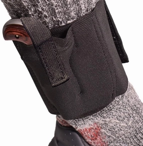 Rebel Mini Derringer Ankle Holster - Derringer Concealed Carry Ankle Holster - Compatible with Most NAA .22, .25, .32 North American Arms' Derringers, Black