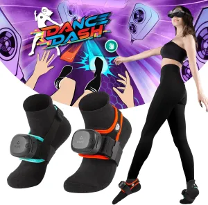Rebuff Reality Trackstraps Elite for HTC VIVE Ultimate Tracker   Dance Dash Full Game Steam Key – VIVE Ready, Full Body Tracking in VR Chat and other FBT Apps (tracker sold separately)