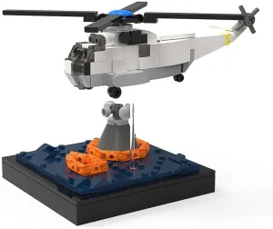 Recovery Mission with Helicopter 377 Pieces Building Toys Set MOC Build for Age 18 