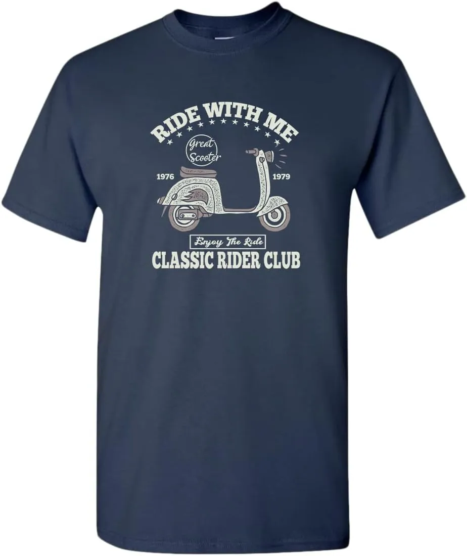 Ride with me Classic Rider Club Motorcycle t-Shirt