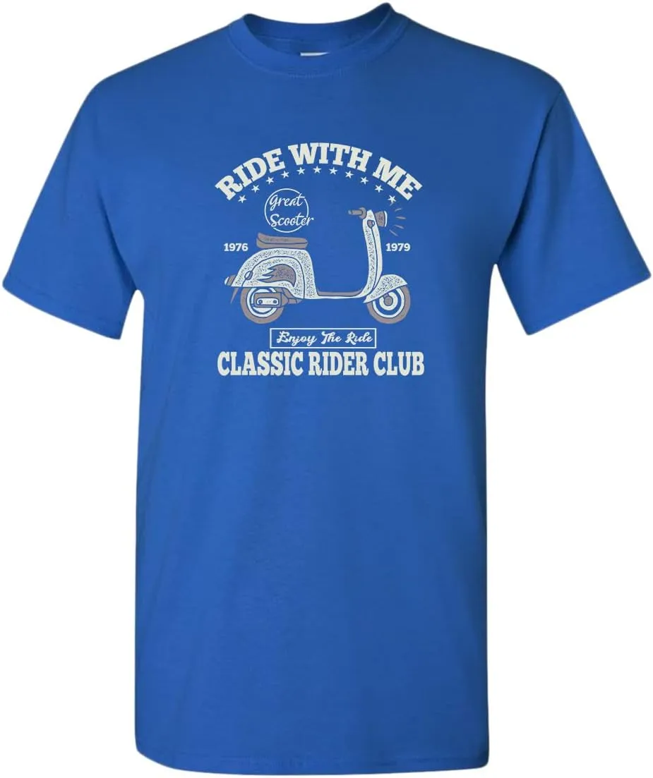 Ride with me Classic Rider Club Motorcycle t-Shirt
