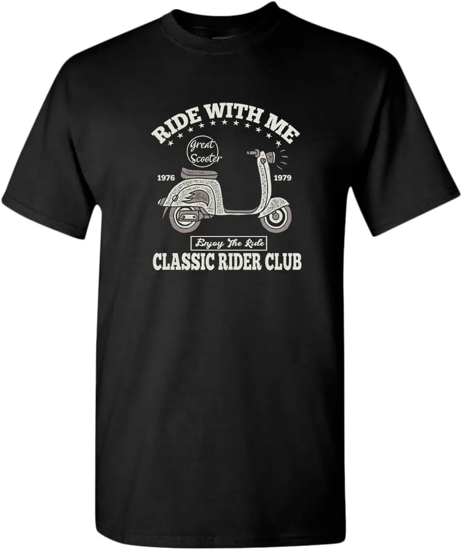 Ride with me Classic Rider Club Motorcycle t-Shirt