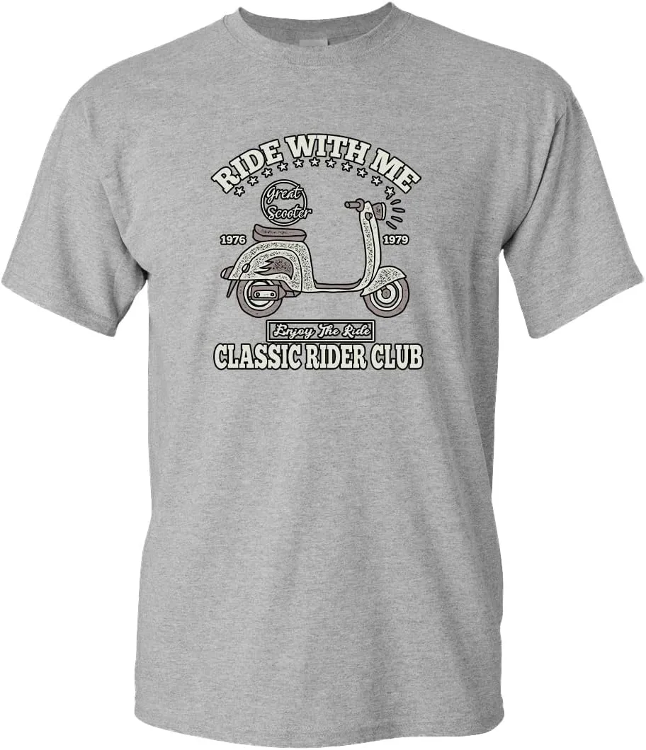 Ride with me Classic Rider Club Motorcycle t-Shirt