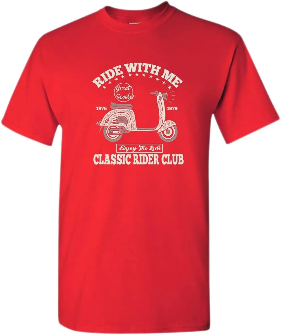 Ride with me Classic Rider Club Motorcycle t-Shirt