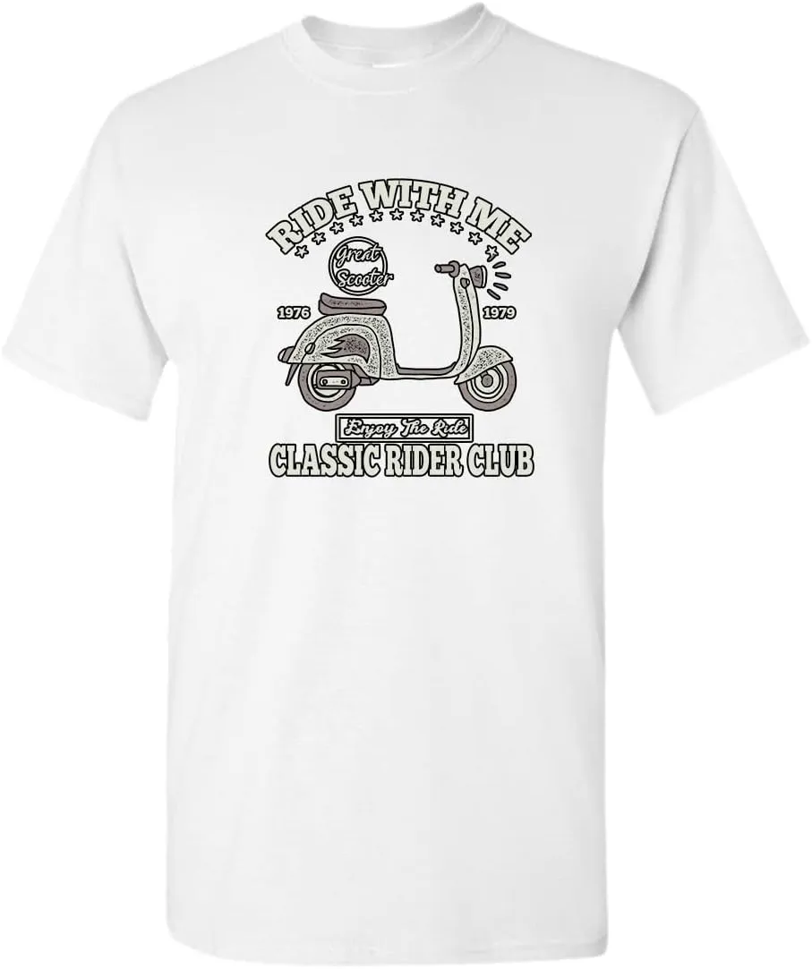 Ride with me Classic Rider Club Motorcycle t-Shirt