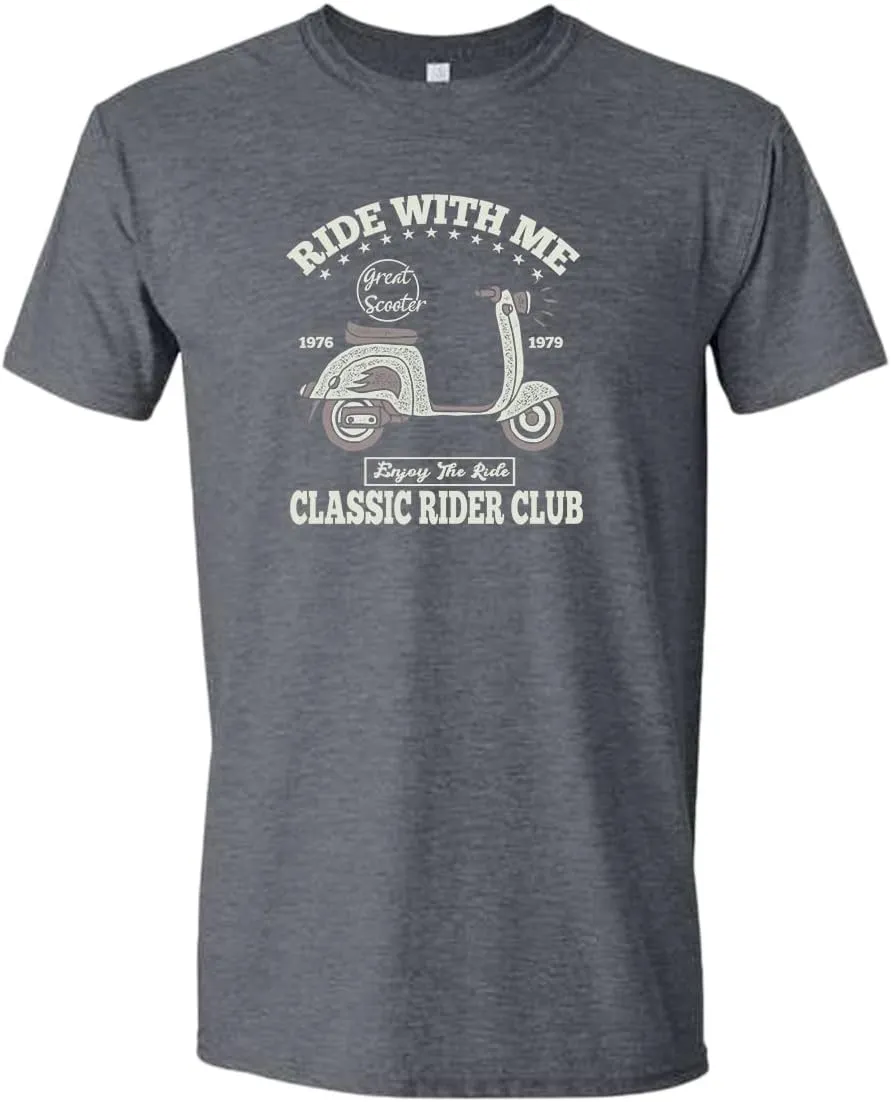 Ride with me Classic Rider Club Motorcycle t-Shirt