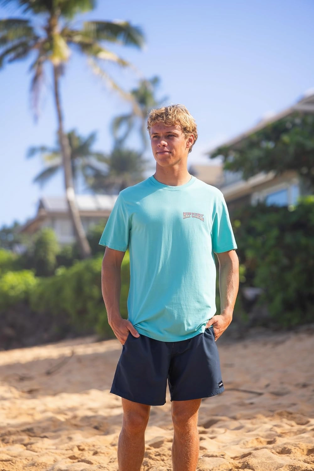 Rip Curl Men's 17" Volley Boardshorts – Elastic Waist Swim Trunks with Fast-Drying Stretch Fabric and Pockets