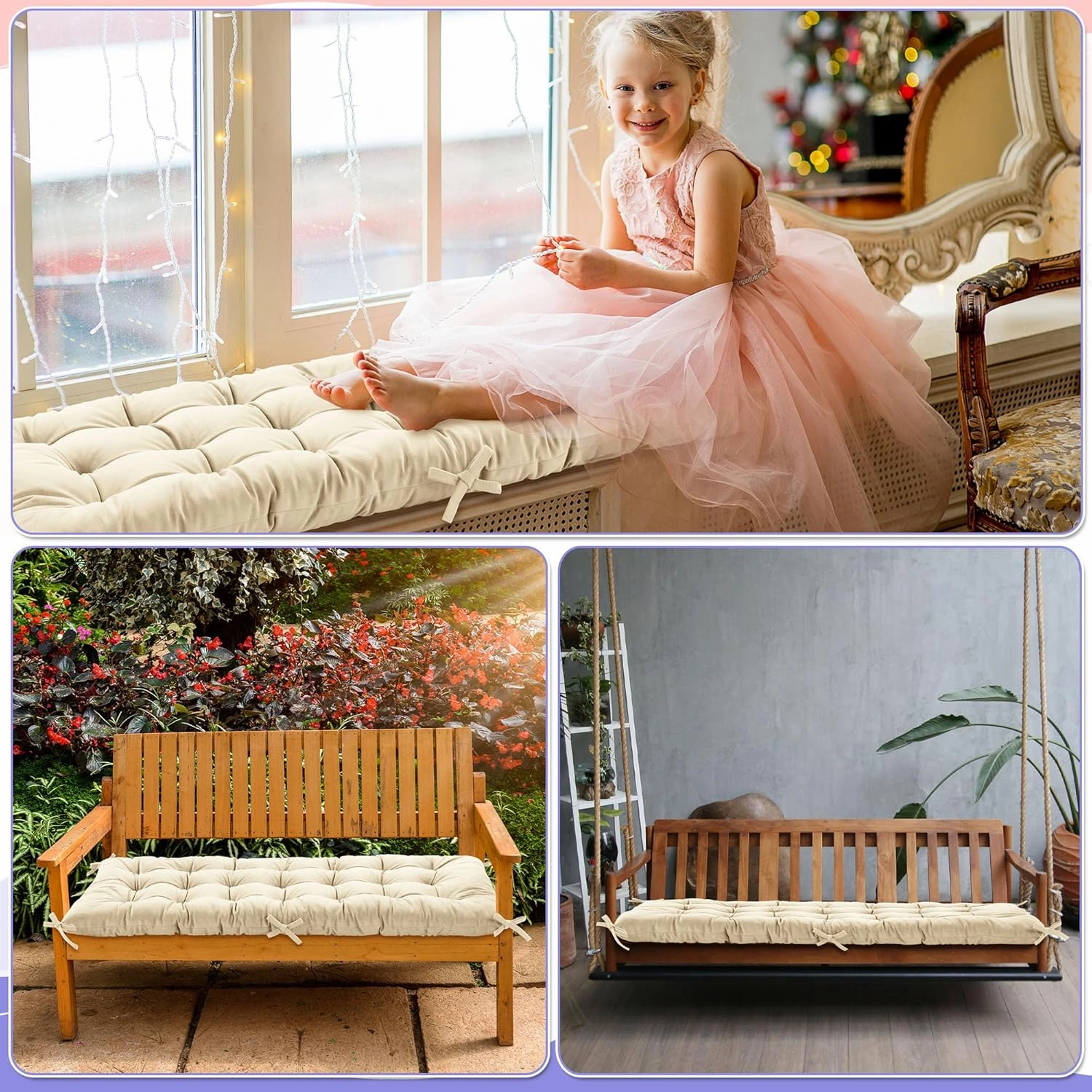 ROYALAY Cushion for Climbing Arch for Kids, Premium Climbing Set Cushion, Arch Cushion Floor Cushion Toddler Nap Mat(43 * 20 * 3inch,Apricot)