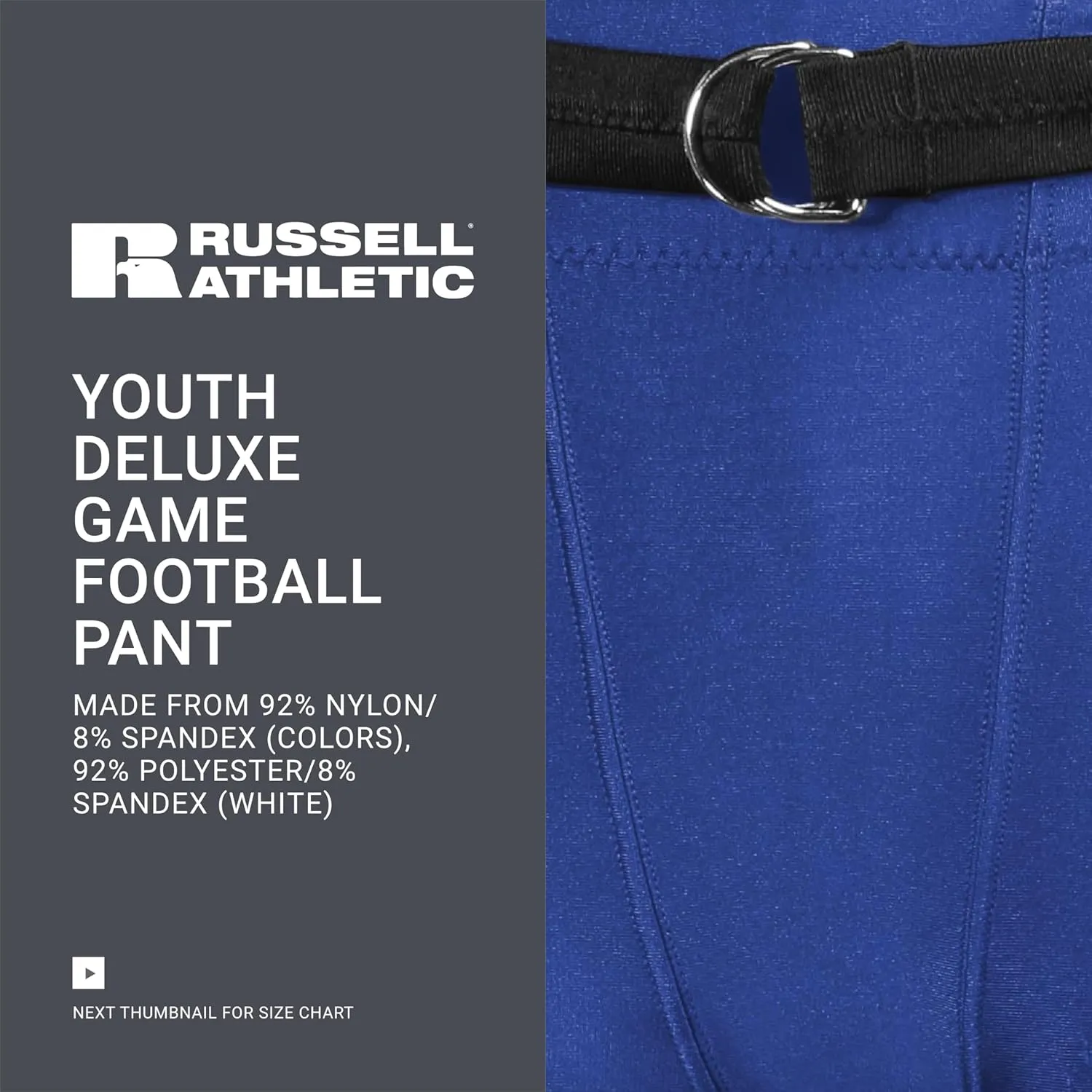 Russell Athletic Boys Youth Deluxe Game Football Pant