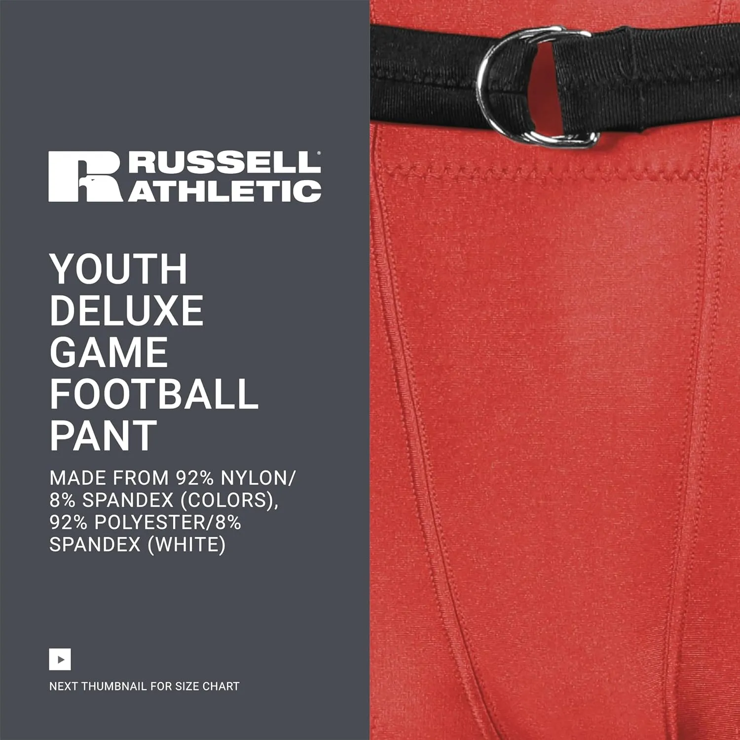 Russell Athletic Boys Youth Deluxe Game Football Pant