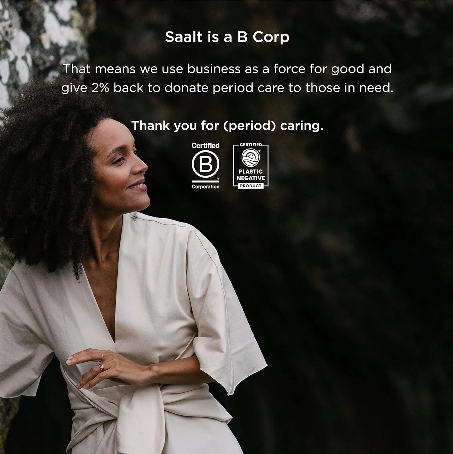 Saalt Soft Menstrual Cup - Best Sensitive Reusable Period Cup - Wear for 12 Hours - Tampon and Pad Alternative (Grey, Small)