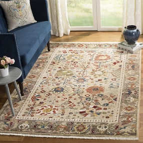 SAFAVIEH Kashan Collection Area Rug - 9' x 12'6", Beige & Taupe, Traditional Oriental Design, Non-Shedding & Easy Care, Ideal for High Traffic Areas in Living Room, Bedroom (KSN303K)