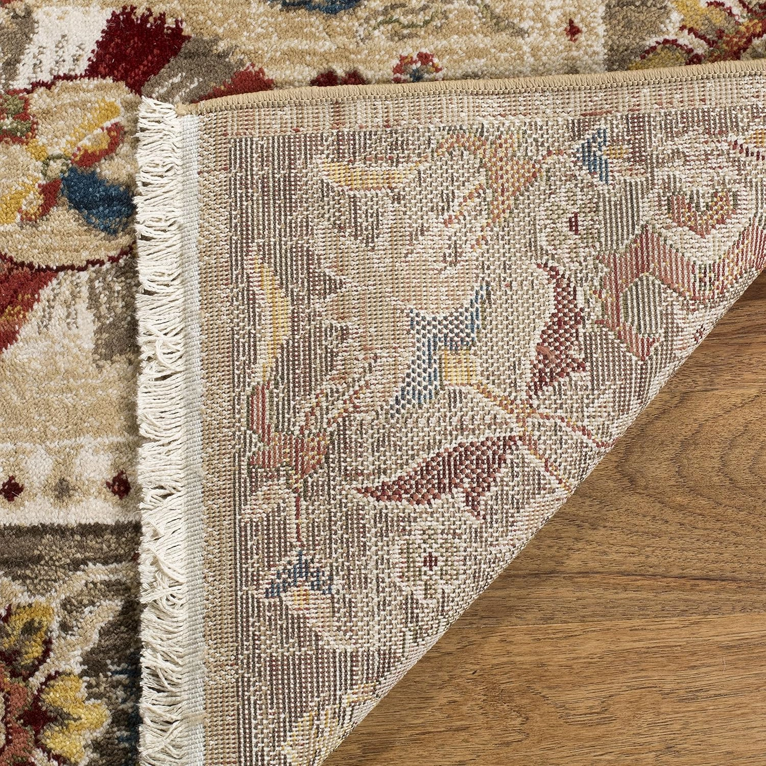 SAFAVIEH Kashan Collection Area Rug - 9' x 12'6", Beige & Taupe, Traditional Oriental Design, Non-Shedding & Easy Care, Ideal for High Traffic Areas in Living Room, Bedroom (KSN303K)