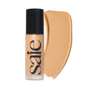 Saie Glowy Super Skin Tint Liquid Foundation - Hydrating Serum Foundation with Lightweight, Medium Coverage - Formulated with Hyaluronic Acid to Hydrate, Brighten and Plump - Shade 17 (1.01 oz)
