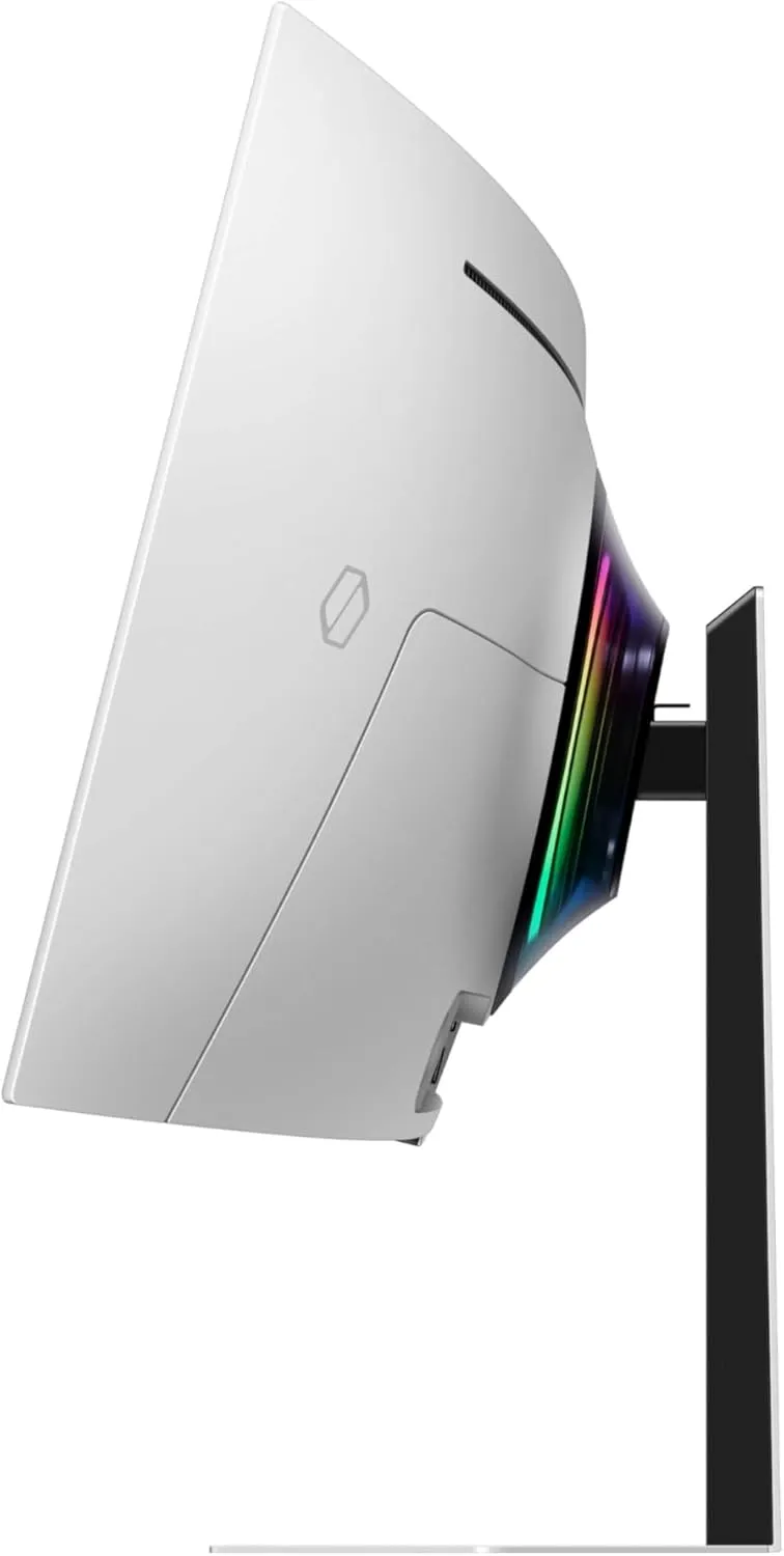 Samsung 49-Inch Odyssey G9 (G95SD) Series QD-OLED G-Sync Compatible Curved Gaming Monitor, 240Hz, 0.03ms, Dual QHD, Glare Free, FreeSync Premium Pro, Ergonomic Stand,LS49DG956SNXGO,2024, 3 Yr Warranty