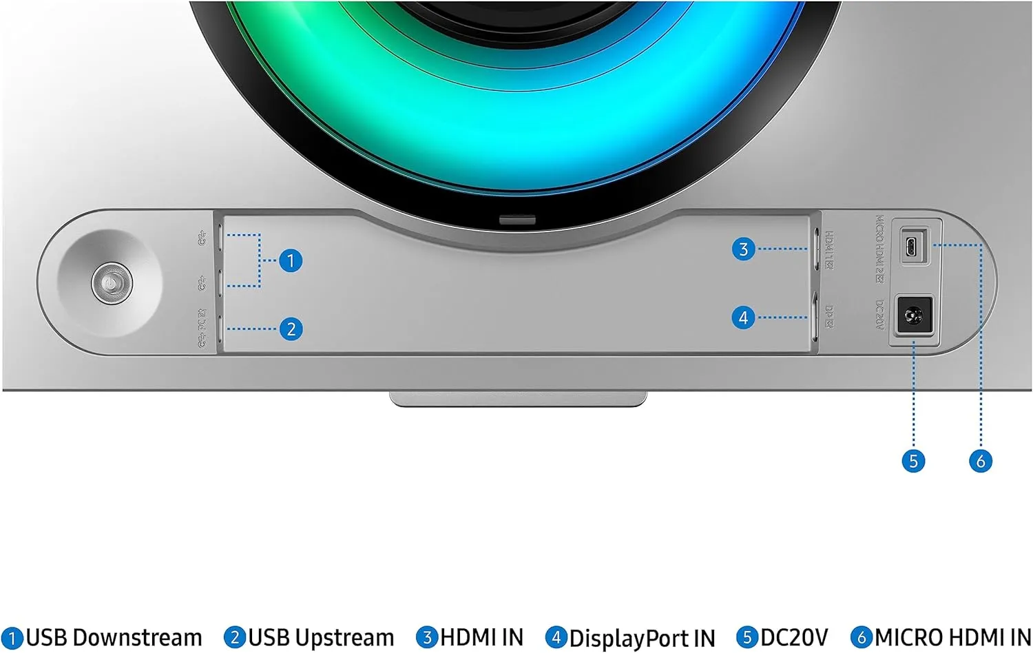 Samsung 49" Odyssey OLED G9 (G95SC) Series Curved Smart Gaming Monitor w QD-OLED, 240Hz, 0.03ms, AMD Freestyle Premium Pro, G-Sync Compatible, Dual QHD, Neo Quantum Processor Pro, LS49CG954SNXZA, 2023