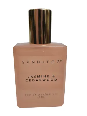 Sand and Fog Jasmine Cedarwood Rollerball Eau De Parfum Layering Oil Saffron, Lemon, Pine, Cedarwood 15 ML Unboxed Mini Sizee