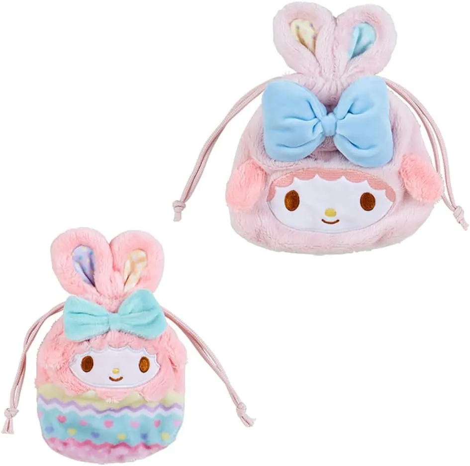 Sanrio My Sweet Piano, Set of 2 Drawstring Easter Rabbit Piano, MY SWEET PIANO, 9.1 x 6.5 x 1.2 inches (23 x 16.5 x 3 cm), Character SANRIO 151041
