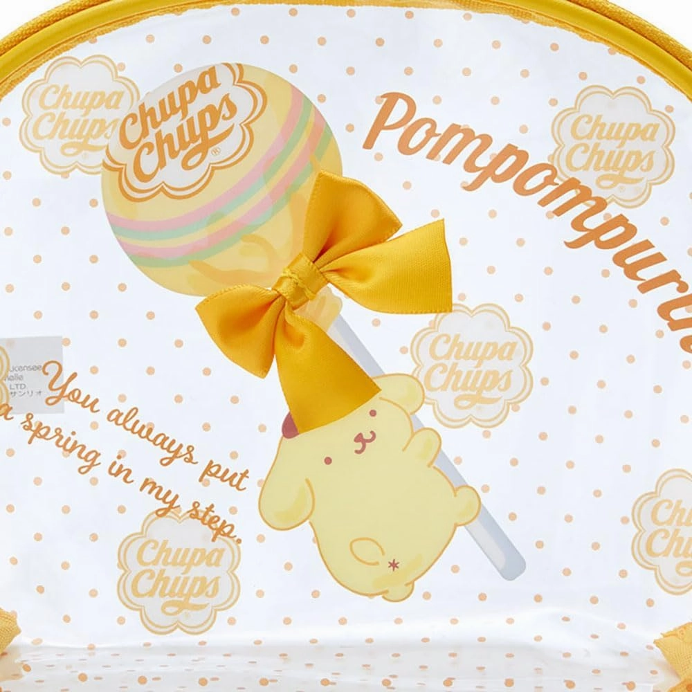 Sanrio 763322 Pouch Chupa Chups Lab Vol. 2 Pompom Pudding, POMPOMPURIN, 5.1 x 7.5 x 2.4 inches (13 x 19 x 6 cm), Character