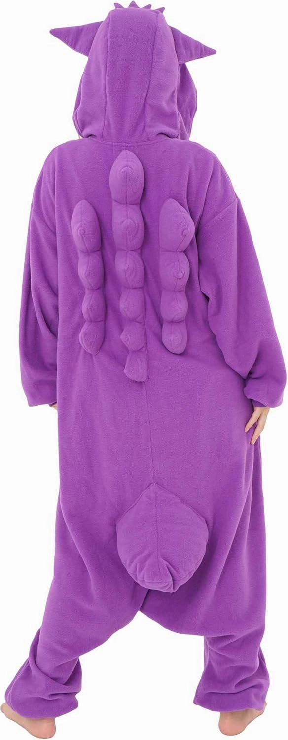SAZAC Gengar Kigurumi - Premium Adult Pokemon Onesie - Luxurious Halloween Costume for Adults - Machine Washable Loungewear