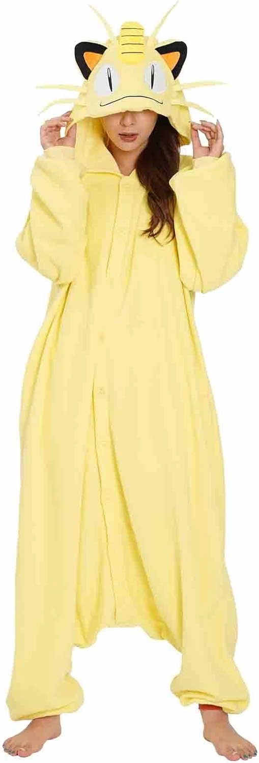 SAZAC Kigurumi - Pokemon - Meowth - Onesie Jumpsuit Halloween Costume