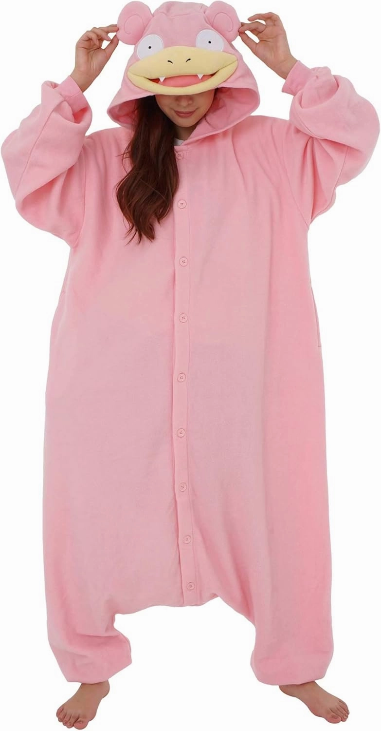 SAZAC Kigurumi - Pokemon - Slowpoke - Onesie Jumpsuit Halloween Costume