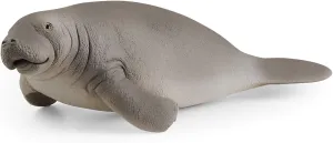 Schleich Wild Life Realistic Manatee Figurine - Authentic and Highly Detailed Animal Toy, Durable for Education and Fun Play, Perfect for Boys and Girls, Ages 3 