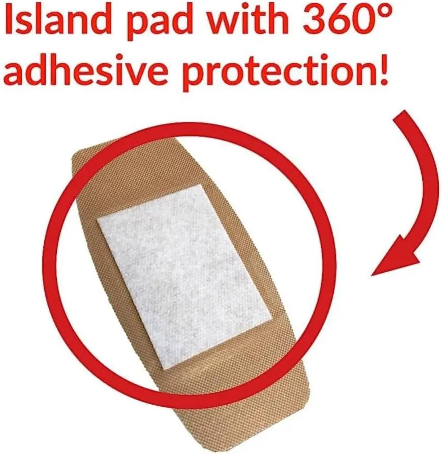School Health - Adhesive Bandages, Comfortable Form-Fitting Protection & Wound Care for Minor Cuts and Scrapes, Premium Adhesive Stays Secure with Movement or Perspiration, Plastic 3/4" x 3" 750/Box