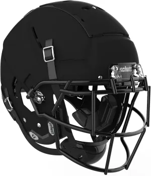 Schutt F7 VTD Collegiate Football Helmet, EGOP NB VC Facemask Attached, Large, Matte Black