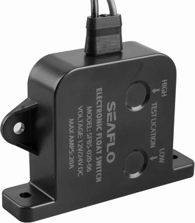 SEAFLO 20A Solid State Electric Field Bilge Pump Switch 12/24V - Intelligent Water Level Sensor, For Marine Bilge Pumps No Moving Parts, 4-Year Warranty