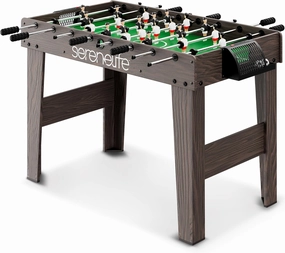SereneLife Competition Sized Foosball Table, Full Size 48in Portable Soccer with Ball for Home, Arcade Game Room, Board Game for Indoor or Outdoor, Family Game Night, Perfect for Kids and Adults